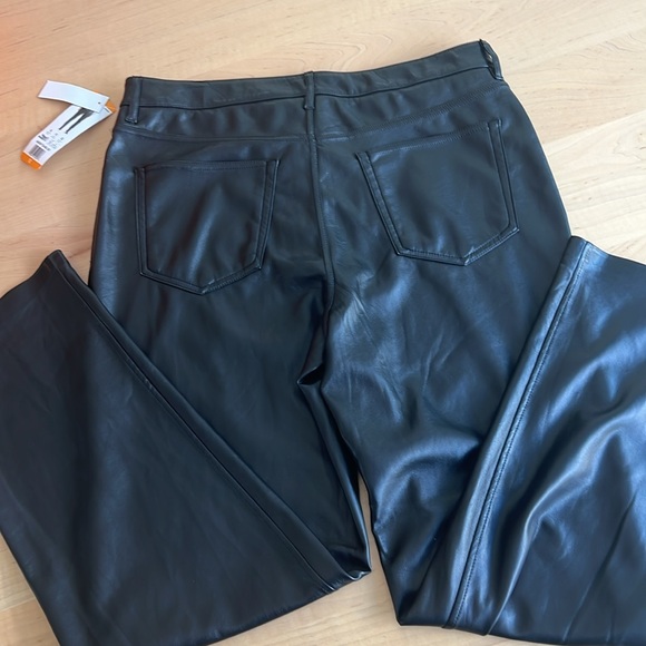 🆕 JOIE Faux Leather Pants Straight Leg - Picture 7 of 11